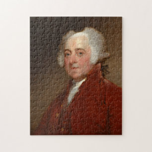 John Adams, 1821 by Gilbert Stuart Jigsaw Puzzle