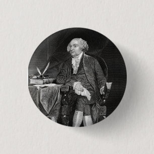 John Adams 1 Inch Round Button