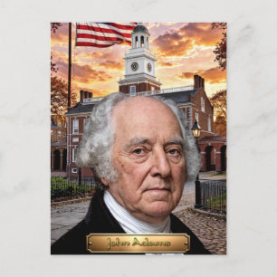 John Adams: 2nd President of the United States Invitation Postcard