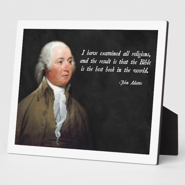 John Adams Bible Plaque (Side)