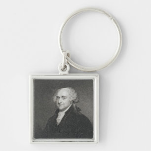 John Adams, engraved by James Barton Longacre (179 Keychain