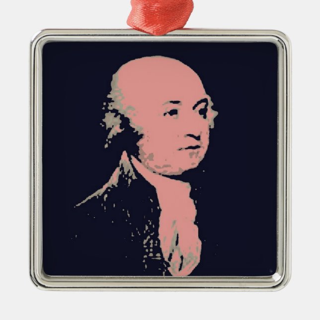 John Adams Metal Ornament (Front)