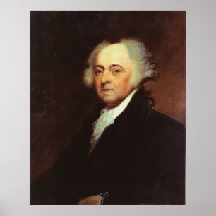 JOHN ADAMS Portrait by Asher B. Durand Print
