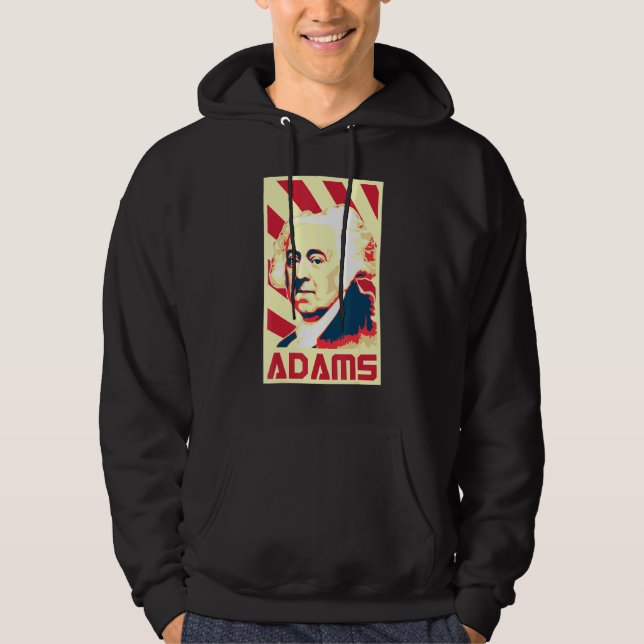 John Adams Retro Propaganda Hoodie (Front)