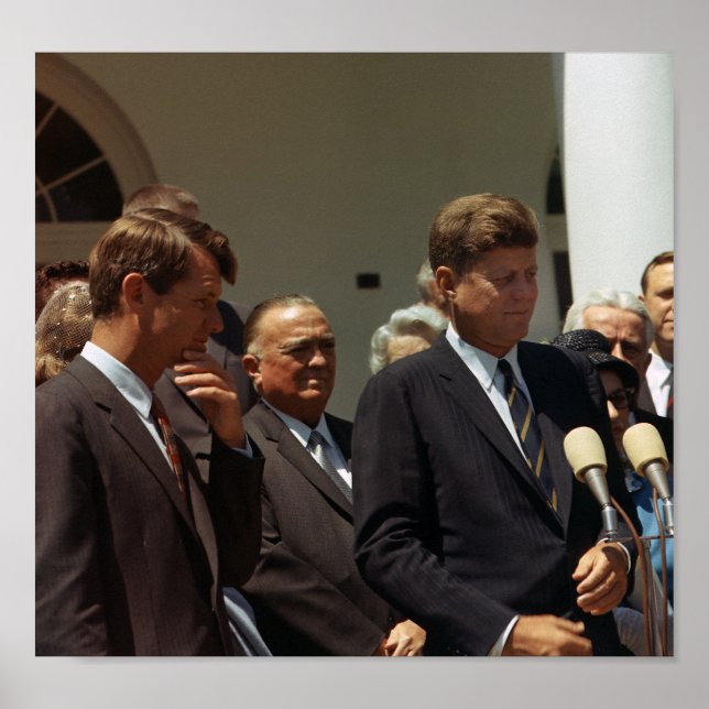 John and Robert Kennedy with J. Edgar Hoover Poster (Front)