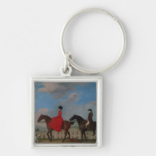 John and Sophia Musters riding at Colwick Hall Keychain