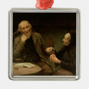 John Anderson, My Jo, 1894 (oil on canvas) Metal Ornament