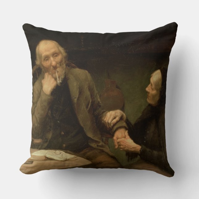 John Anderson, My Jo, 1894 (oil on canvas) Throw Pillow (Front)