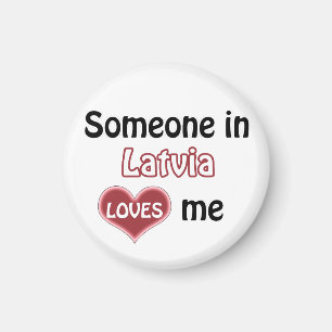 John at Latvia loves me Magnet
