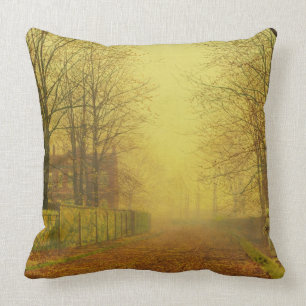 John Atkinson Grimshaw   Evening Glow, c.1884 (oil Throw Pillow
