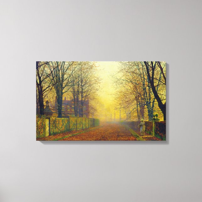 John Atkinson Grimshaw Evening Glow Canvas Print (Front)