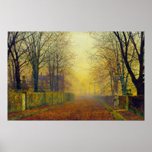 John Atkinson Grimshaw Evening Glow Poster