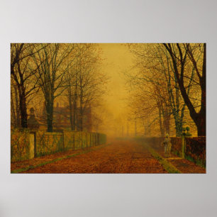 John Atkinson Grimshaw - Evening Glow Poster