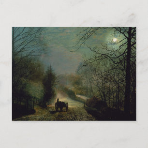 John Atkinson Grimshaw Forge Valley Postcard