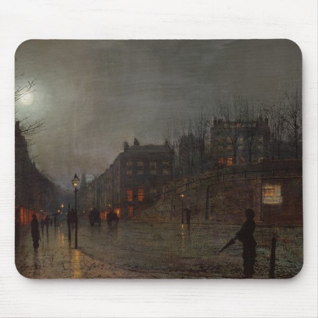 John Atkinson Grimshaw | Going Home at Dusk, 1882 Mouse Pad (Front)