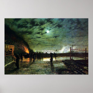 John Atkinson Grimshaw In Peril Poster