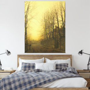John Atkinson Grimshaw - Late Autumn Canvas Print
