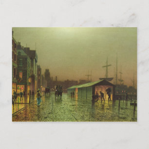 John Atkinson Grimshaw   Liverpool Docks Postcard