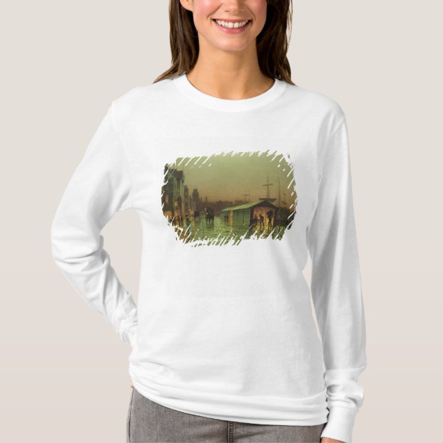 John Atkinson Grimshaw | Liverpool Docks T-Shirt (Front)