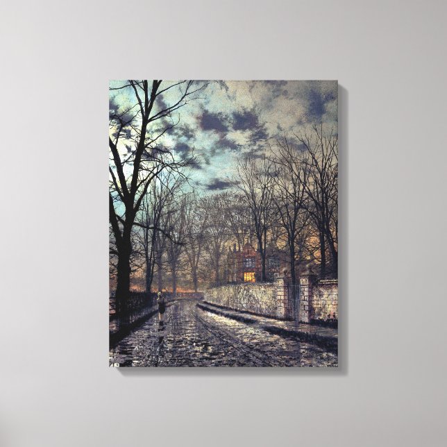 John Atkinson Grimshaw November Canvas Print (Front)