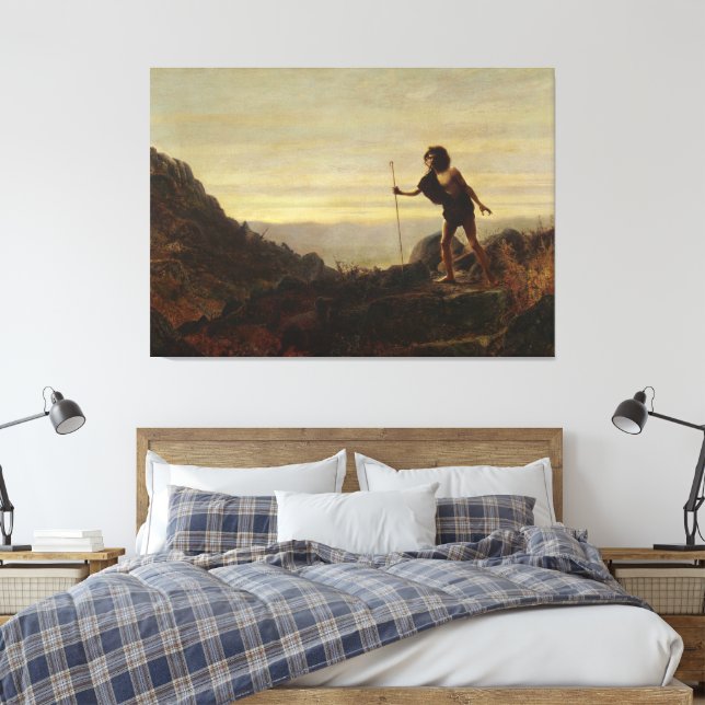 John Atkinson Grimshaw - The Parable of the Lost  Canvas Print (Insitu(Bedroom))