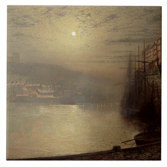 John Atkinson Grimshaw | Whitby (oil on canvas) Tile (Front)