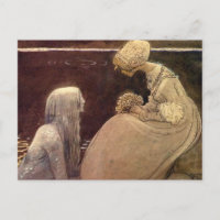 John Bauer Agneta and the Lake King