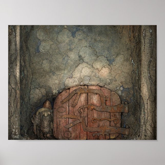 John Bauer - Bergaporten Poster (Front)