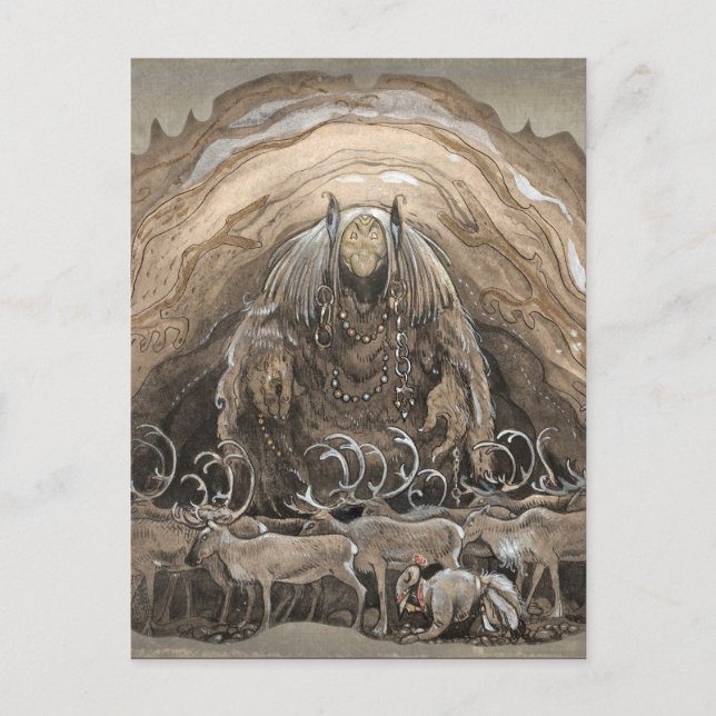 John Bauer Nilas offer CC0511 Postcard (Front)