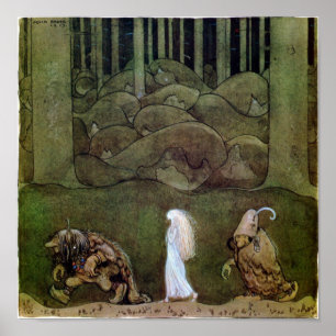 John Bauer One summer's evening Poster