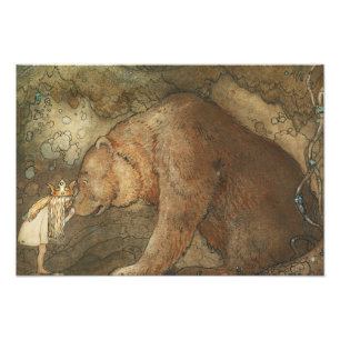 John Bauer - Poor Little Basse Photo Print