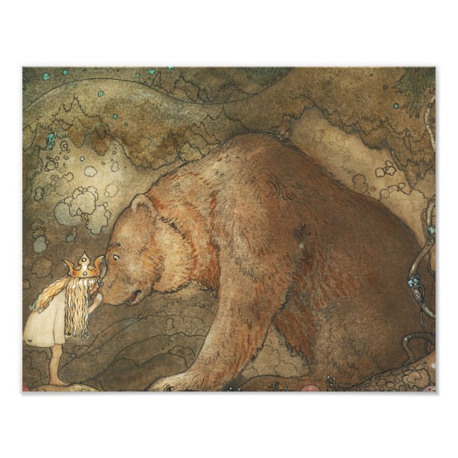 John Bauer - Poor Little Basse Photo Print (Front)