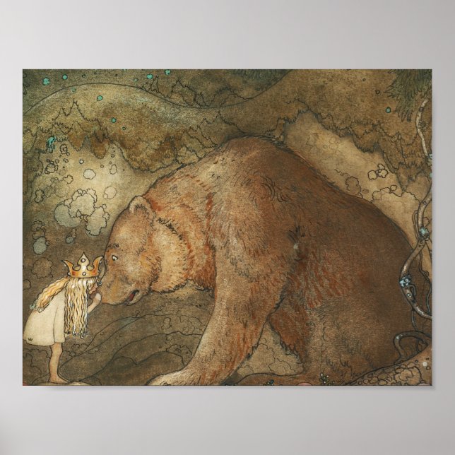 John Bauer - Poor Little Basse Poster (Front)