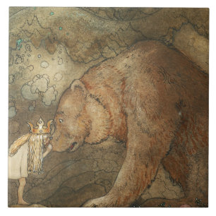 John Bauer - Poor Little Basse Tile