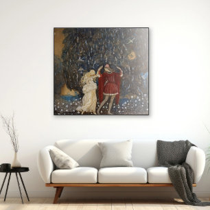 John Bauer Princess and Prince Vintage Art Poster