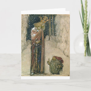 John Bauer - Princess and Troll Holiday Card