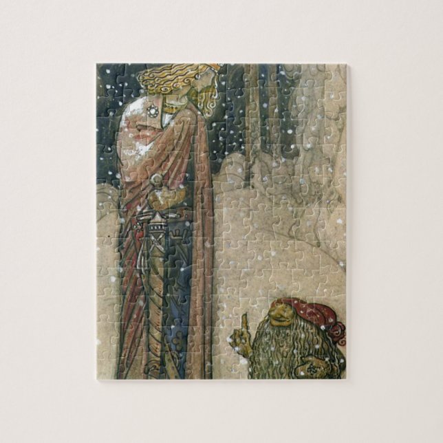 John Bauer - Princess and Troll Jigsaw Puzzle (Vertical)