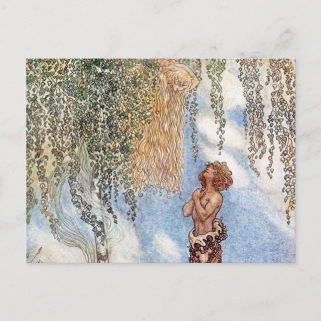 John Bauer Princesse dans un arbre Carte postale (Devant)