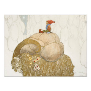 John Bauer - The Christmas Goat Photo Print