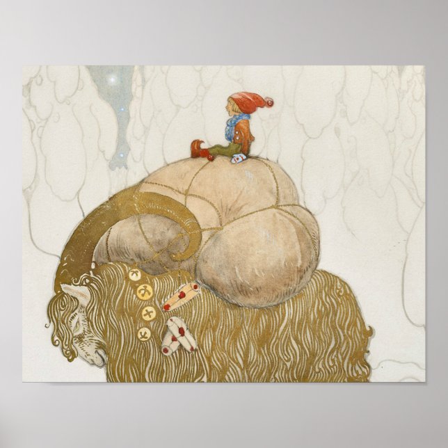 John Bauer - The Christmas Goat Poster (Front)