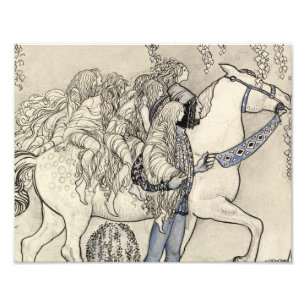 John Bauer - The Horse He Led at the Bit Photo Print