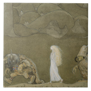 John Bauer - The Princess and the Trolls Tile