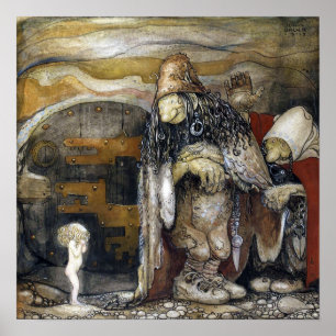 John Bauer Troll Poster