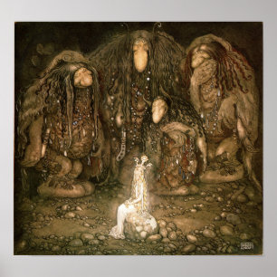 John Bauer - Trolls Poster
