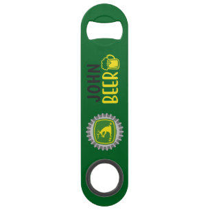 John Beer Steel Bottle Opener Bar Key