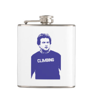 John Belushi Climbing Hip Flask