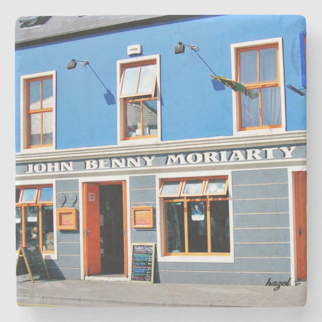 John Benny's, John Benny's Dingle, Dingle, Irish  Stone Coaster (Front)
