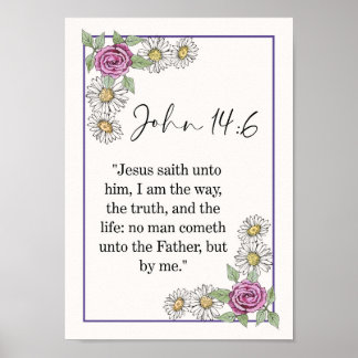 John Bible Verse WallArt  Poster