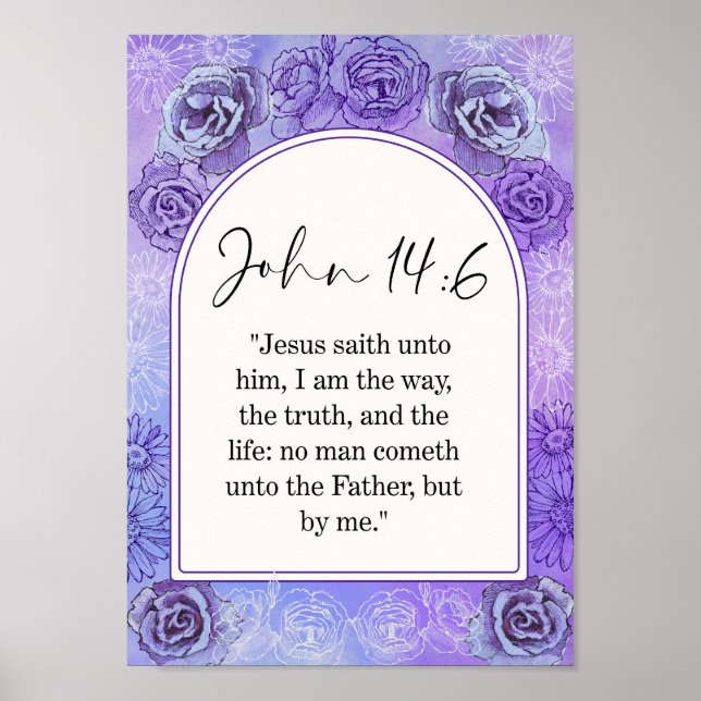 John Bible Verse WallArt  Poster (Front)