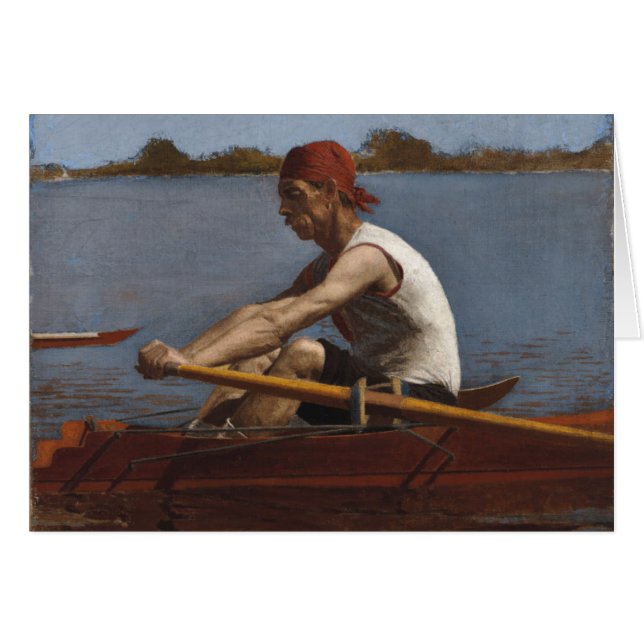 John Biglin in a Single Scull (Front Horizontal)